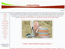 Tablet Screenshot of collars4dogs.de